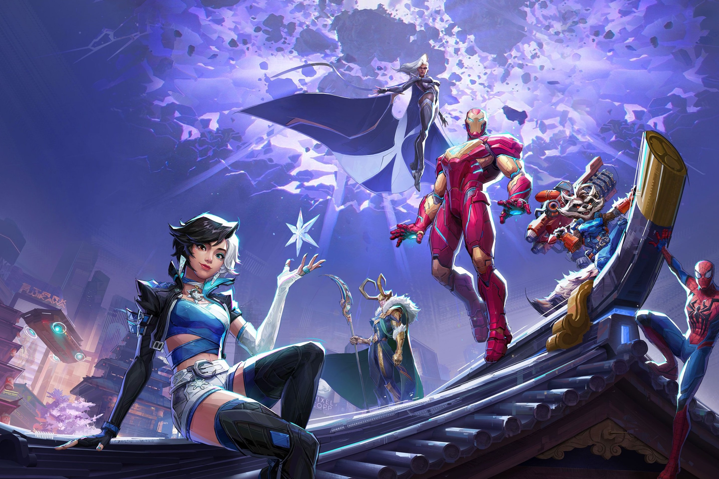 Characters from the video game Marvel Rivals
